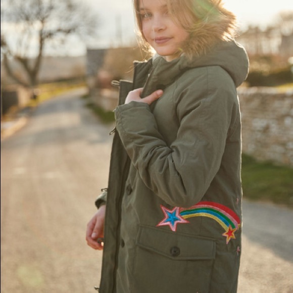 Mini Boden Other - Mini Boden Girls’ Shooting Star Green Coat NWT